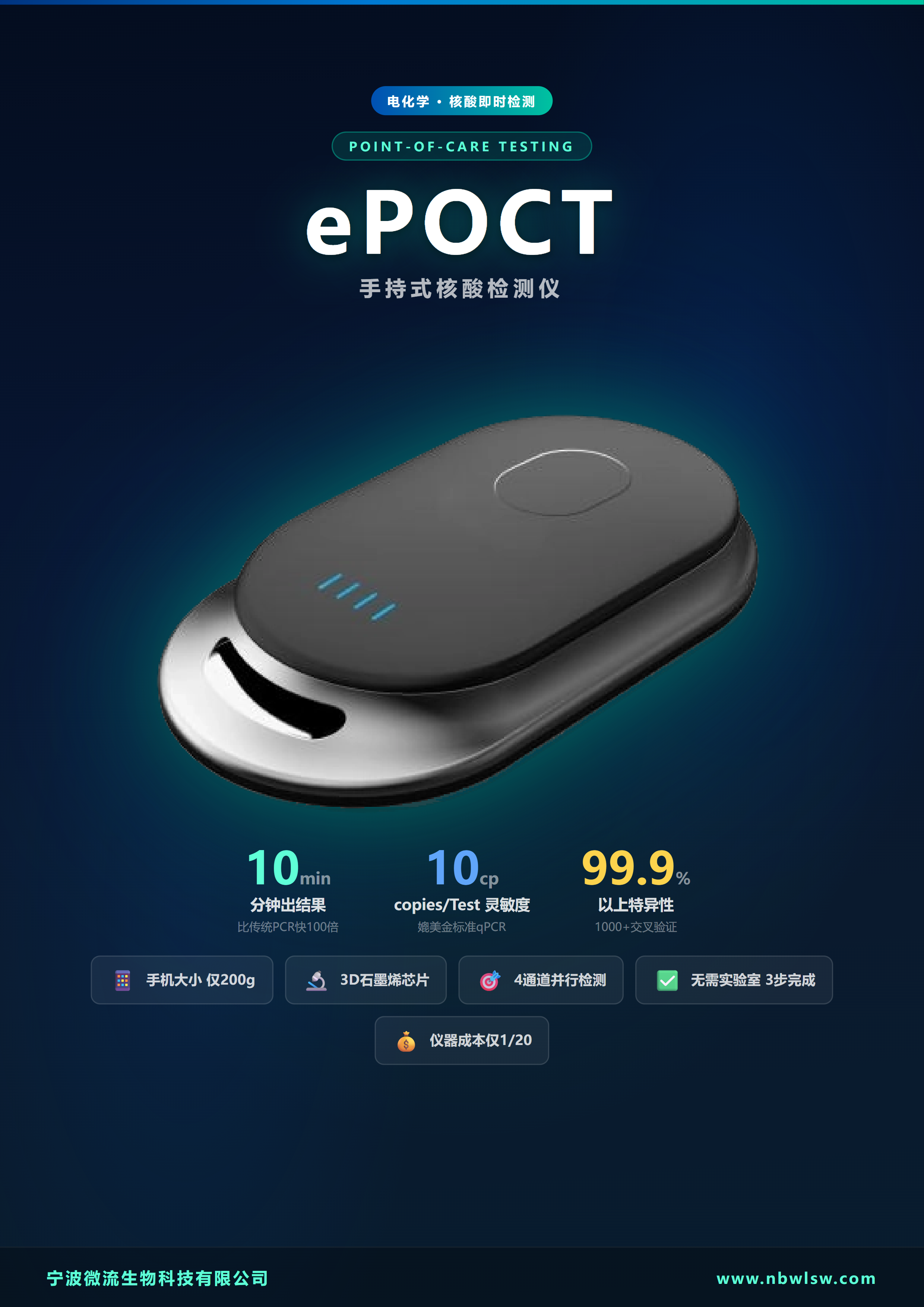 ePOCT 手持式核酸检测仪